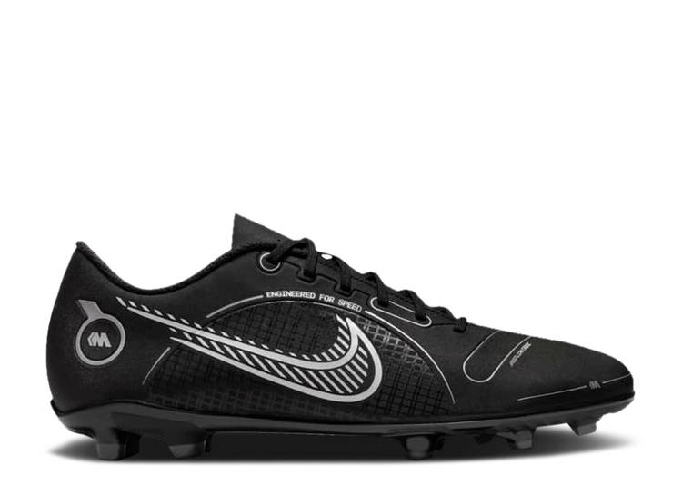 【 NIKE MERCURIAL VAPOR 14 CLUB MG 'BLACK METALLIC SILVER' / BLACK MEDIUM ASH METALLIC SILVER 】 クラブ 黒色 ブラック 銀色 シルバー スニーカー メンズ ナイキ