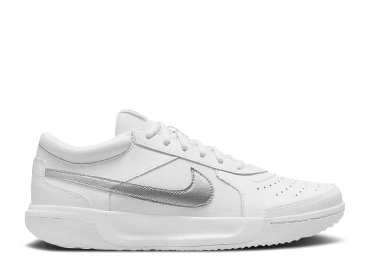 【 NIKE WMNS NIKECOURT ZOOM LITE 3 'WHITE METALLIC SILVER' / WHITE METALLIC SILVER 】 コート ズーム ライト 白色 ホワイト 銀色 シルバー スニーカー レディース ナイキ 24,080円