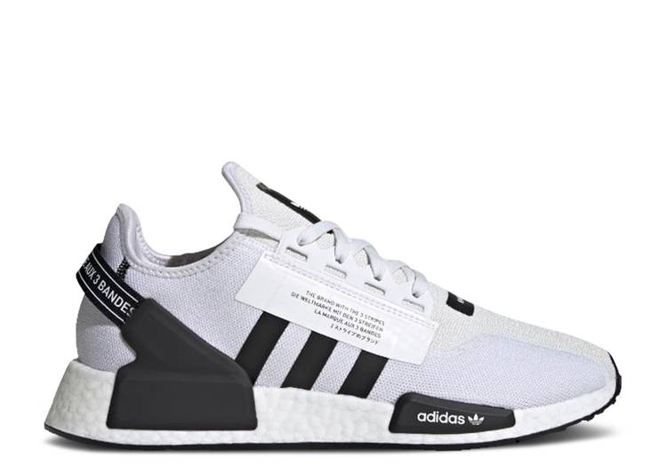 【 ADIDAS NMD_R1 V2 \u0027CLOUD WHITE CORE BLACK\u0027 / CLOUD WHITE CORE BLACK CORE 】 アディダス 白いこと 白いこと 中核グループ 黒いこと 黒いこと スニーカー メンズ