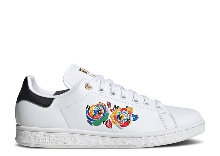 【 ADIDAS RICH MNISI X WMNS STAN SMITH 'ROSES - WHITE' / CLOUD WHITE SUPPLIER COLOUR GOLD 】 アディダス 白色 ホワイト ゴールド スタンスミス スニーカー レディース 27,560円