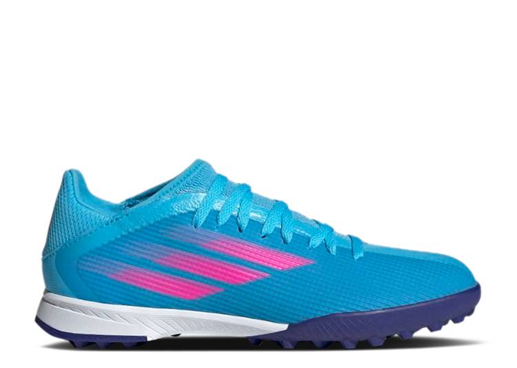 【 ADIDAS X SPEEDFLOW.3 TF J 'SKY RUSH TEAM SHOCK PINK' / SKY RUSH TEAM SHOCK PINK CLOUD 】 アディダス ラッシュ チーム ショック スカイ ピンク ジュニア キッズ ベビー マタニティ スニーカー