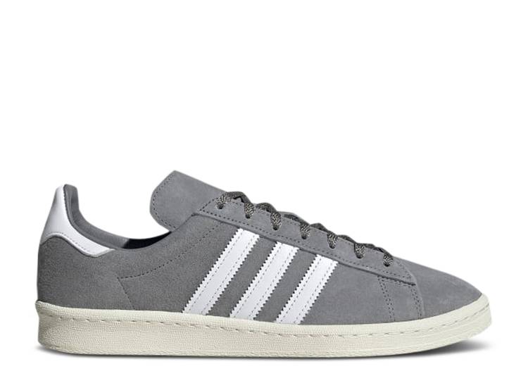 【 ADIDAS CAMPUS 80S 'GREY' / GREY CLOUD WHITE OFF WHITE 】 アディダス キャンパス 灰色 グレー 白色 ホワイト スニーカー メンズ｜スニケス