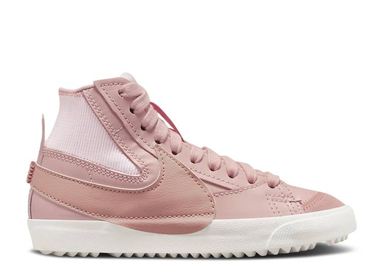【 NIKE WMNS BLAZER MID \u002777 JUMBO \u0027PINK OXFORD\u0027 / PINK OXFORD ROSE WHISPER PINK 】 ブレイザー ミッド ジャンボ サクラ色 オックスフォード サクラ色 スニーカー レディース ナイキ レディース靴-スニーカー