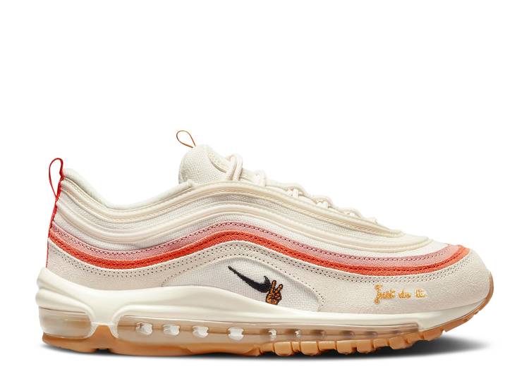 【 NIKE WMNS AIR MAX 97 'PEACE, LOVE AND RUN' / WHITE SAIL PALE IVORY BLACK 】 マックス 白色 ホワイト アイボリー 黒色 ブラック エアマックス 'PEACE スニーカー レディース ナイキ