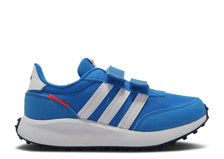 【 ADIDAS RUN 70S CF J 'BLUE RUSH' / BLUE RUSH CLOUD WHITE TURBO 】 アディダス ラン 青色 ブルー ラッシュ 白色 ホワイト ターボ ジュニア キッズ ベビー マタニティ スニーカー|スニケス
