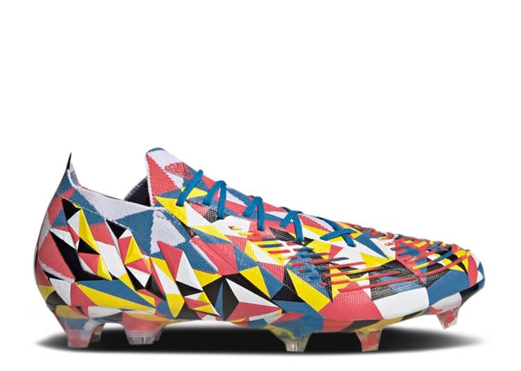 【 ADIDAS PREDATOR EDGE.1 FG \u0027GEOMETRIC\u0027 / BRIGHT BLUE TEAM YELLOW SOLAR 】 アディダス プレデター 青み 青色 野球クラブ 黄味がかった 黄色 スニーカー メンズ