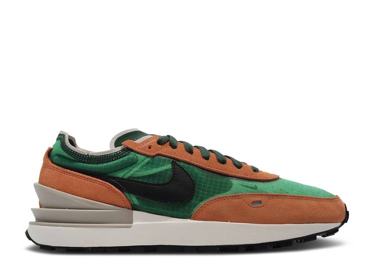 【 NIKE WAFFLE ONE SE PRO GREEN RUST OXIDE / PRO GREEN RUST OXIDE RUSH ORANGE 】 ワッフル 緑 グリーン プロ ラッシュ 橙 オレンジ スニーカー メンズ ナイキ