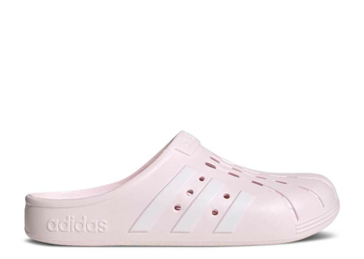 【 ADIDAS ADILETTE CLOG ALMOST PINK / ALMOST PINK CLOUD WHITE ALMOST 】 アディダス アディレッタ ピンク 白色 ホワイト スニーカー メンズ