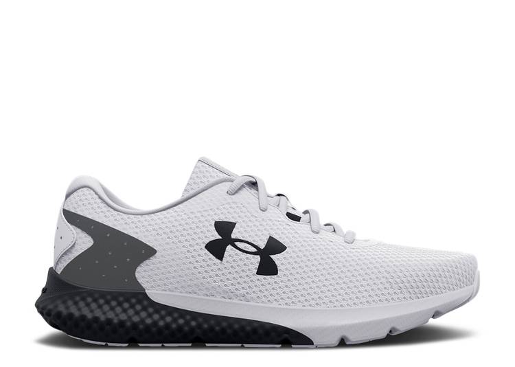 【 UNDER ARMOUR CHARGED ROGUE 3 'WHITE BLACK' / WHITE BLACK 】 白色 ホワイト 黒色 ブラック アンダーアーマー スニーカー メンズ