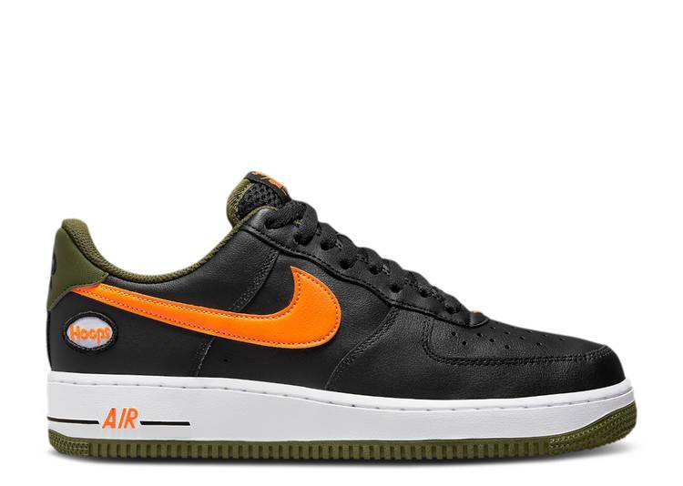 【 NIKE AIR FORCE 1 '07 LV8 'HOOPS - BLACK TOTAL ORANGE' / BLACK ROUGH GREEN WHITE TOTAL 】 黒色 ブラック 緑 グリーン 白色 ホワイト エアフォース スニーカー メンズ ナイキ 37,050円