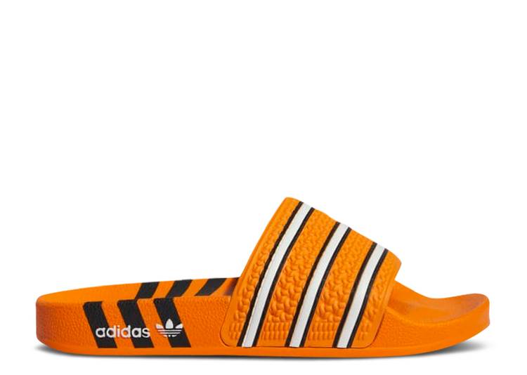【 ADIDAS WMNS ADILETTE SLIDE \u0027THREE STRIPES - BRIGHT ORANGE\u0027 / BRIGHT ORANGE CORE BLACK CLOUD 】 アディダス アディレッタ サンダル 橙 オレンジ色 中核グループ 黒いこと 黒いこと スニーカー レディース