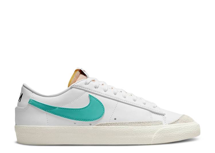 【 NIKE BLAZER LOW '77 VINTAGE 'WHITE WASHED TEAL' / WHITE WASHED TEAL BLACK SAIL 】 ブレイザー ビンテージ ヴィンテージ 白色 ホワイト 黒色 ブラック スニーカー メンズ ナイキ