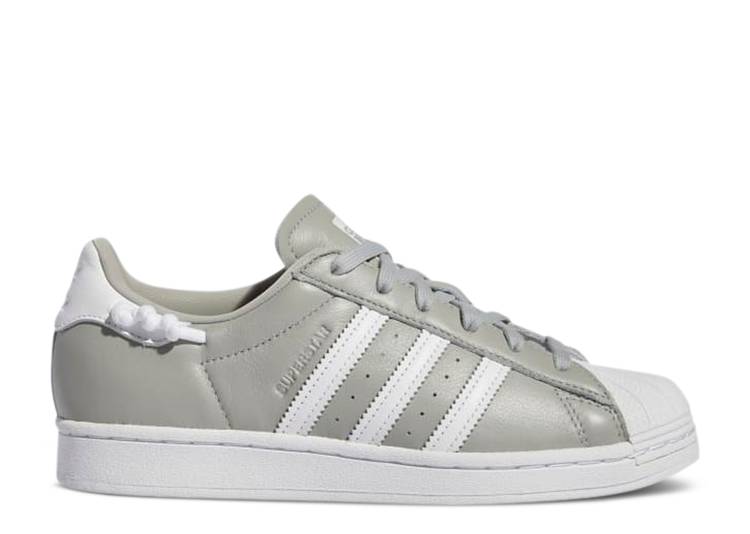 【 ADIDAS WMNS SUPERSTAR 'KNOTTED ROPE - GREY WHITE' / GREY TWO CLOUD WHITE CLOUD WHITE 】 アディダス スーパースター 灰色 グレー 白色 ホワイト スニーカー レディース