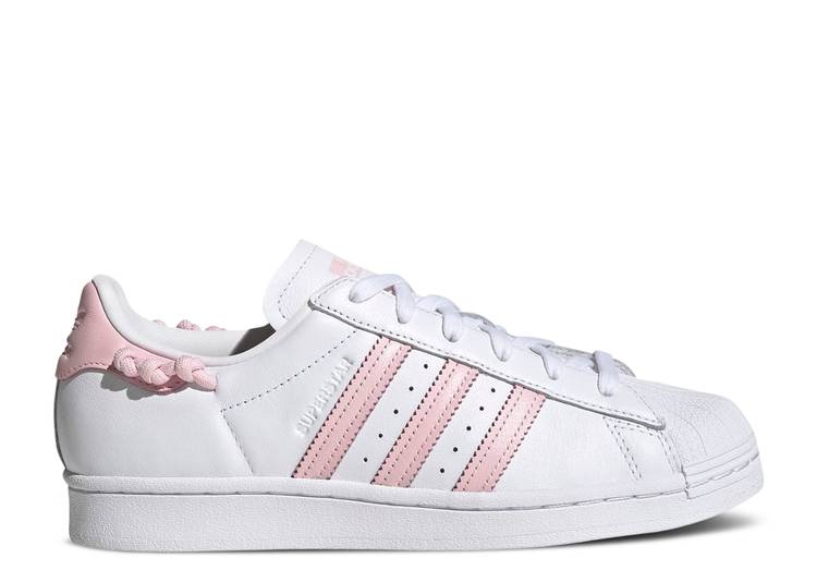 【 ADIDAS WMNS SUPERSTAR 'KNOTTED ROPE - WHITE CLEAR PINK' / CLOUD WHITE CLEAR PINK CLOUD 】 アディダス スーパースター 白色 ホワイト ピンク スニーカー レディース|スニケス