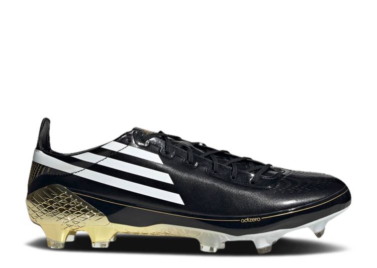 【 ADIDAS ADIZERO F50 GHOSTED FG \u0027BLACK GOLD METALLIC\u0027 / CORE BLACK CLOUD WHITE GOLD 】 アディダス アディゼロ ゴールド 中核グループ 黒いこと 黒いこと 白いこと 白いこと スニーカー メンズ