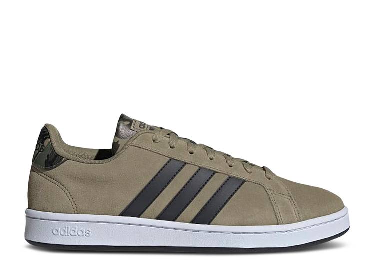 【 ADIDAS GRAND COURT 'ORBIT GREEN CARBON' / ORBIT GREEN CARBON CLOUD WHITE 】 アディダス グランド コート 緑 グリーン カーボン 白色 ホワイト スニーカー メンズ