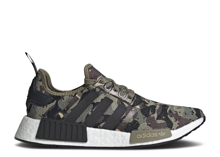 【 ADIDAS NMD_R1 \u0027CARGO CAMO\u0027 / CARGO CORE BLACK SAVANNA 】 アディダス 積貨委託貨物 中核グループ 黒いこと 黒いこと スニーカー メンズ