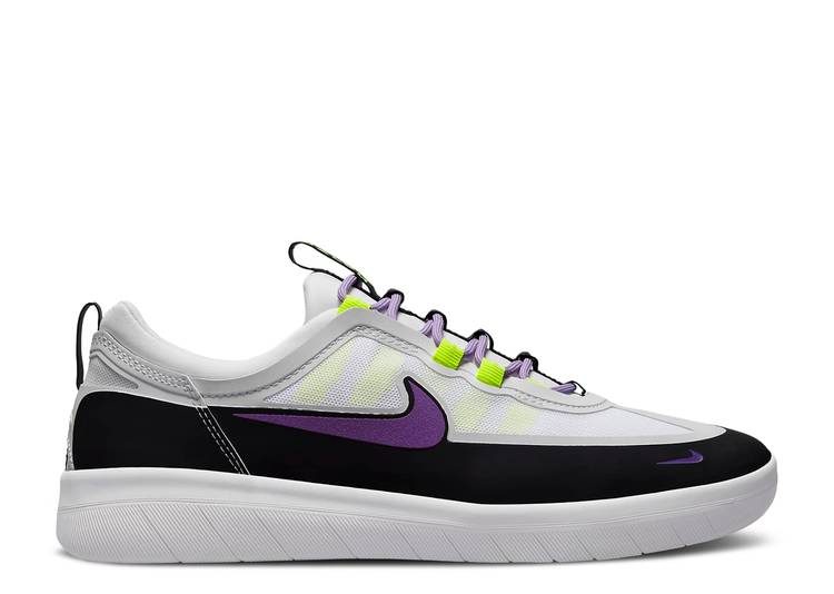 【 NIKE NYJAH FREE 2 SB 'BLACK WHITE WILD BERRY' / BLACK WHITE LILAC WILD BERRY 】 フリー エスビー 白色 ホワイト ワイルド 黒色 ブラック スニーカー メンズ ナイキ