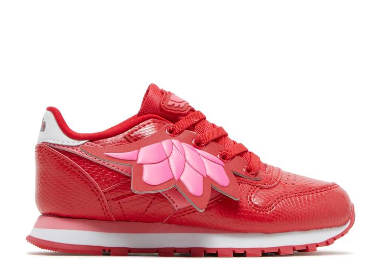 【 REEBOK PJ MASKS X CLASSIC LEATHER TODDLER 'OWLETTE' / VECTOR RED SUPER PINK FOOTWEAR 】 リーボック クラシック レザー ベビー 赤ちゃん用 赤 レッド ピンク｜スニケス 18,675円