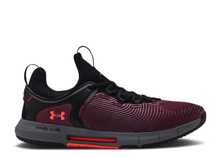 【 UNDER ARMOUR HOVR RISE 2 'DARK MAROON BLACK' / DARK MAROON BLACK 】 ライズ マルーン 黒色 ブラック アンダーアーマー スニーカー メンズ｜スニケス