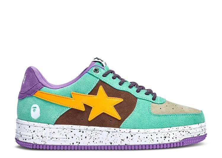 【 BAPE BAPESTA \u0027BROWN YELLOW\u0027 / BROWN YELLOW 】 赤銅色 赤銅色 黄味がかった 黄色 スニーカー メンズ ベイプ