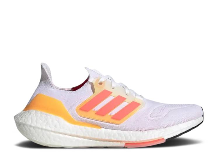 【 ADIDAS WMNS ULTRABOOST 22 'WHITE FLASH ORANGE' / CLOUD WHITE TURBO FLASH ORANGE 】 アディダス 白色 ホワイト ターボ 橙 オレンジ スニーカー レディース