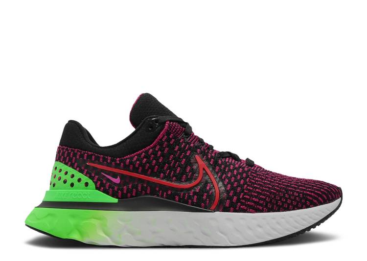 【 NIKE REACT INFINITY RUN FLYKNIT 3 IREN RED GREEN STRIKE / BLACK GREEN STRIKE TEAM RED 】 リアクト ラン フライニット 赤 レッド 緑 グリーン 黒色 ブラック ストライク チーム スニーカー メンズ ナイキ