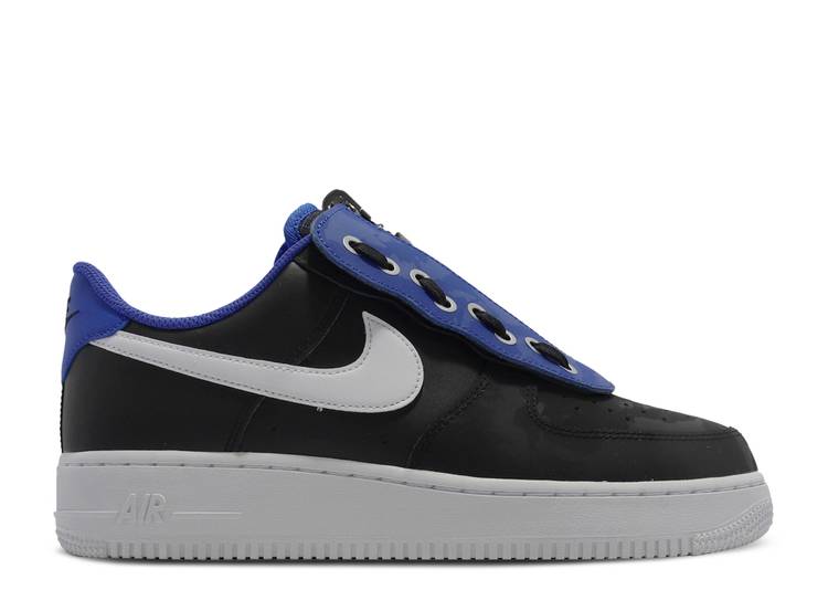 【 NIKE AIR FORCE 1 '07 'SHROUD - BLACK ROYAL CAMO' / BLACK ROYAL BLUE WHITE 】 黒色 ブラック 青色 ブルー 白色 ホワイト エアフォース スニーカー メンズ ナイキ
