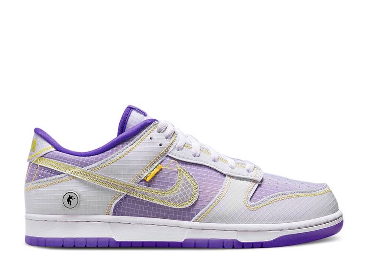 【 NIKE UNION 天使の都市 X DUNK LOW \u0027PASSPORT PACK - COURT PURPLE\u0027 / 3 31 22 】 単位労働組合 天使の都市 ダンク 厚地の外套 ダンクロー スニーカー メンズ ナイキ