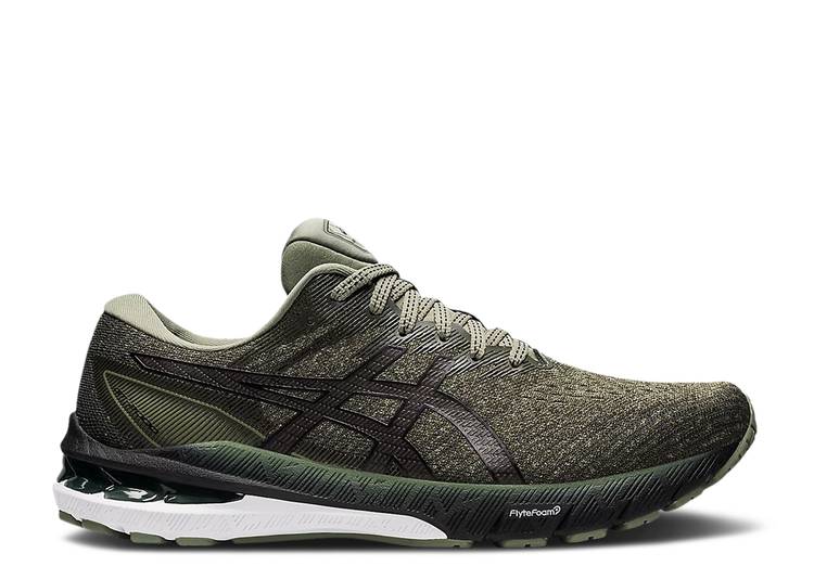 【 ASICS GT 2000 10 LICHEN GREEN BLACK / LICHEN GREEN BLACK 】 緑 グリーン 黒色 ブラック スニーカー メンズ アシックス