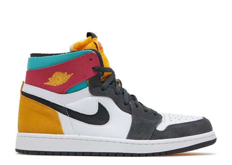 【 AIR JORDAN JORDAN 1 HIGH ZOOM COMFORT MULTI-COLOR / 4 12 22 】 ナイキ ハイ ズーム エアジョーダン MULTICOLOR スニーカー メンズ
