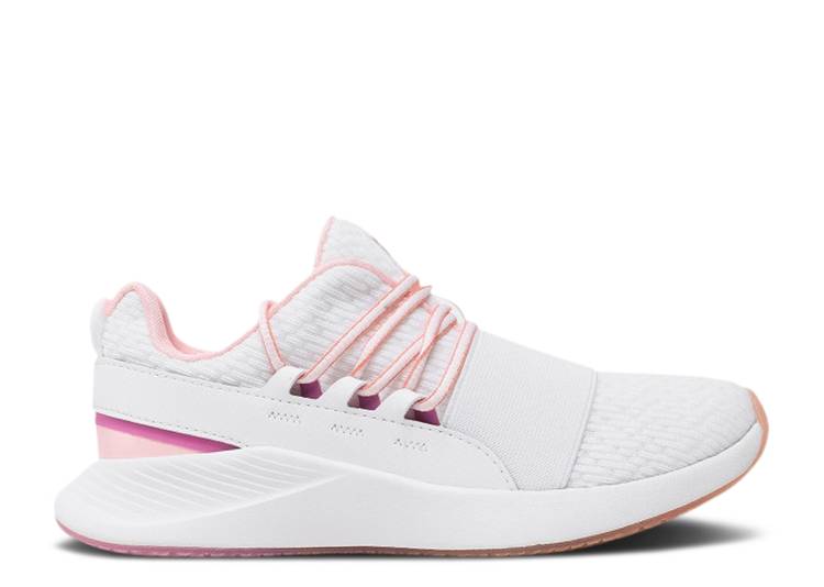 【 UNDER ARMOUR WMNS CHARGED BREATHE \u0027COLOR SHIFT - WHITE\u0027 / WHITE 】 白いこと 白いこと アンダーアーマー スニーカー レディース