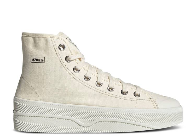 【 ADIDAS NIZZA \u0027CREAM WHITE\u0027 / CREAM WHITE CREAM WHITE OFF 】 アディダス 皮膚軟化剤 白いこと 白いこと スニーカー メンズ