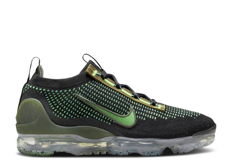 【 NIKE AIR VAPORMAX 2021 FLYKNIT \u0027BLACK CHLOROPHYLL\u0027 / BLACK CARGO KHAKI WASHED TEAL 】 飛球編み物 黒いこと 黒いこと 積貨委託貨物 カーキ エアヴェイパーマックス スニーカー メンズ ナイキ スニーカー-メンズ靴