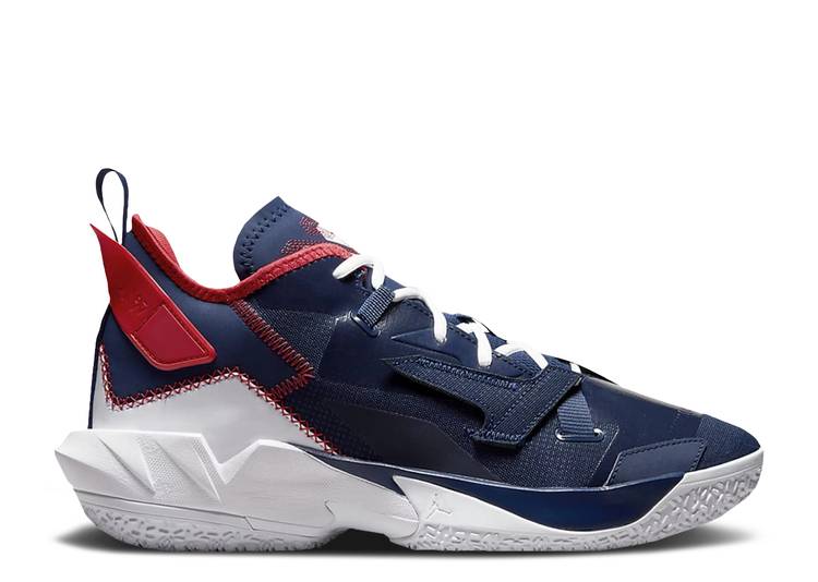 【 AIR JORDAN JORDAN WHY NOT ZER0.4 'WASHINGTON WIZARDS' / BLUE VOID UNIVERSITY RED WHITE 】 ナイキ 青色 ブルー 赤 レッド 白色 ホワイト エアジョーダン 'ワシントン ウィザーズ' スニーカー メンズ|スニケス