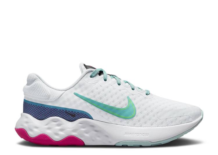 【 NIKE WMNS RENEW RIDE 3 'PHOTON DUST OCEAN CUBE' / PHOTON DUST OCEAN CUBE GREEN 】 緑 グリーン スニーカー レディース ナイキ｜スニケス