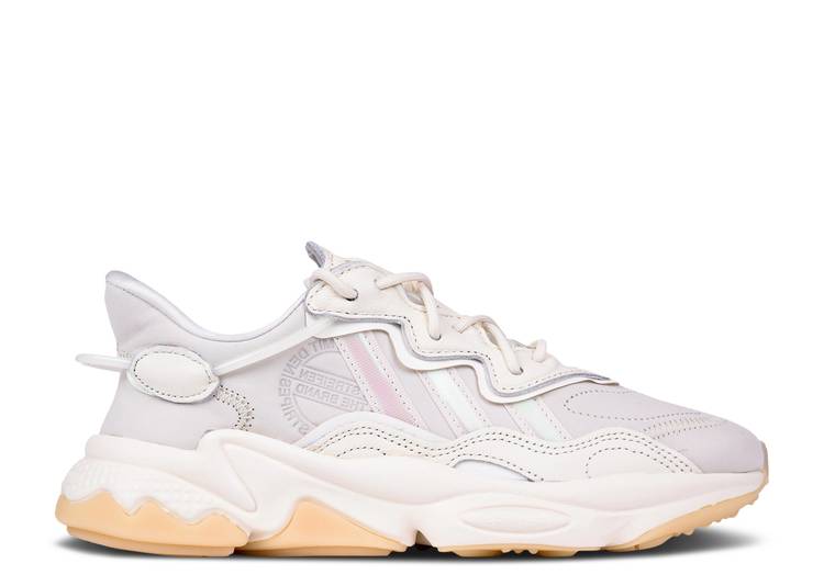 【 ADIDAS WMNS OZWEEGO \u0027OFF-WHITE GUM\u0027 / OFF WHITE OFF WHITE SAND 】 アディダス 白いこと 白いこと 砂色 沙子 \u0027OFFWHITE スニーカー レディース