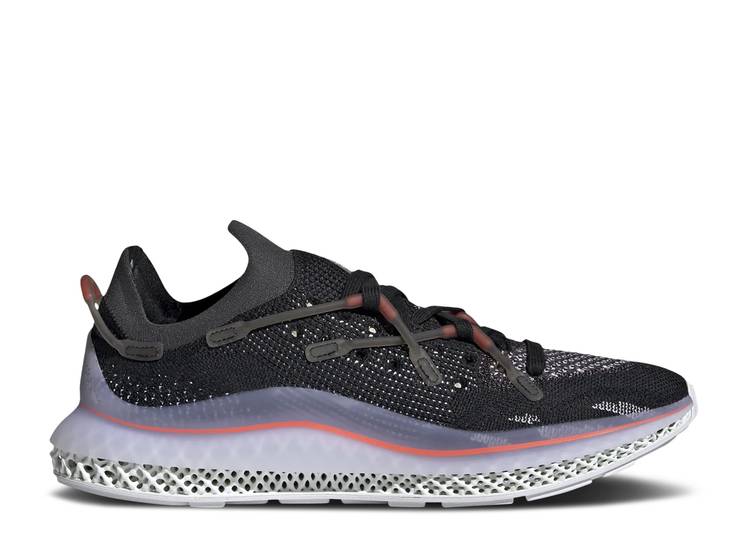 【 ADIDAS 4D FUSIO 'BLACK SOLAR RED' / CORE BLACK CLOUD WHITE SOLAR RED 】 アディダス コア 黒色 ブラック 白色 ホワイト 赤 レッド スニーカー メンズ