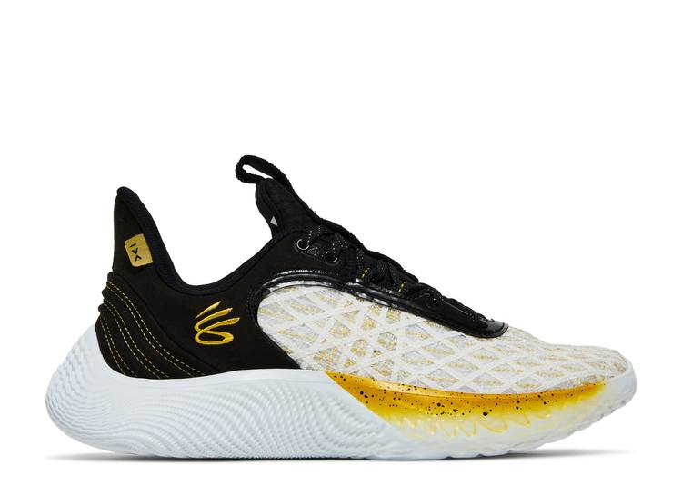 【 CURRY BRAND CURRY FLOW 9 WARP THE GAME DAY - WHITE BLACK / WHITE BLACK YELLOW 】 カリー フローレス ゲーム 白色 ホワイト 黒色 ブラック 黄色 イエロー スニーカー メンズ