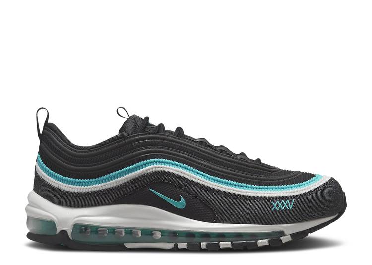 【 NIKE AIR MAX 97 SE \u0027XXXV\u0027 / BLACK SPORT TURQUOISE SUMMIT 】 マックス 黒いこと 黒いこと エア湖マックス スニーカー メンズ ナイキ