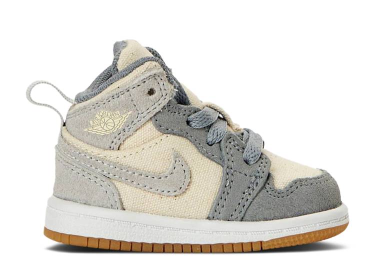 【 AIR JORDAN JORDAN 1 MID SE TD \u0027COCONUT MILK PARTICLE GREY\u0027 / COCONUT MILK PARTICLE GREY WHITE 】 ナイキ ミッド 薄墨色 薄墨色 白いこと 白いこと エアジョーダン もの言う花