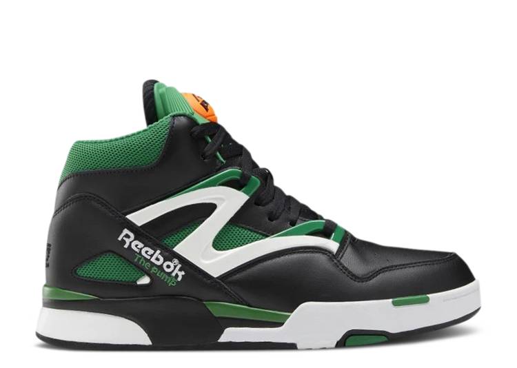 【 REEBOK PUMP OMNI ZONE 2 \u0027CELTICS\u0027 / CORE BLACK GLEN GREEN CLOUD 】 リーボック 揚水機 区画 中核グループ 黒いこと 黒いこと 緑 緑であること スニーカー メンズ