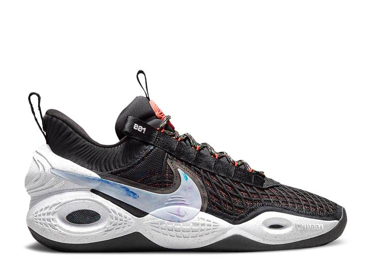【 NIKE COSMIC UNITY TB 'BLACK WHITE' / BLACK WHITE BRIGHT CRIMSON 】 黒色 ブラック 白色 ホワイト クリムゾン スニーカー メンズ ナイキ｜スニケス