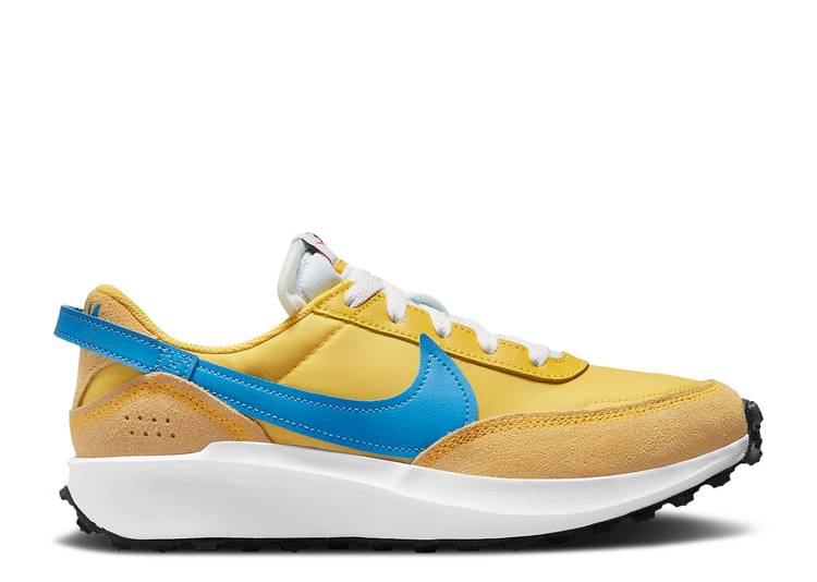【 NIKE WMNS WAFFLE DEBUT 'VIVID SULFUR LIGHT PHOTO BLUE' / VIVID SULFUR SANDED GOLD 】 ワッフル ゴールド スニーカー レディース ナイキ|スニケス