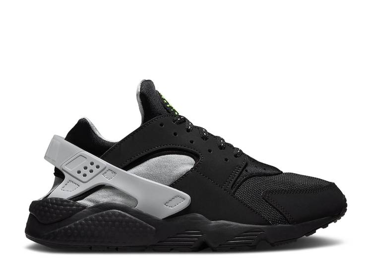 【 NIKE AIR HUARACHE F22 'BLACK NEON' / BLACK GREEN STRIKE 】 ハラチ 黒色 ブラック 緑 グリーン ストライク スニーカー メンズ ナイキ｜スニケス