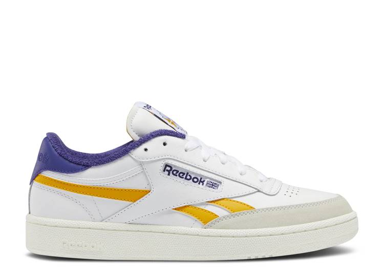【 REEBOK CLUB C REVENGE 'WHITE BOLD PURPLE' / FOOTWEAR WHITE COLLEGIATE GOLD 】 リーボック クラブ 白色 ホワイト ゴールド スニーカー メンズ