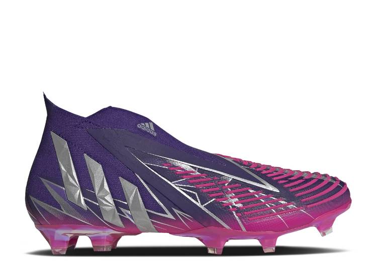 【 ADIDAS PREDATOR EDGE+ LOW FG \u0027UEFA CHAMPIONS LEAGUE\u0027 / TEAM COLLEGE PURPLE SILVER 】 アディダス プレデター 野球クラブ 分科大学 紫 パープル しろがね色 しろがね色 スニーカー メンズ