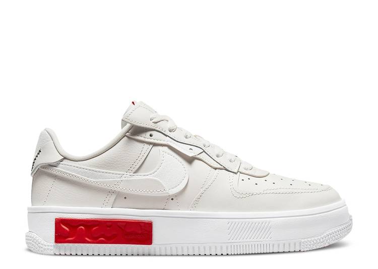 【 NIKE WMNS AIR FORCE 1 FONTANKA PHANTOM UNIVERSITY RED / PHANTOM PHANTOM WHITE UNIVERSITY 】 白色 ホワイト エアフォース スニーカー レディース ナイキ