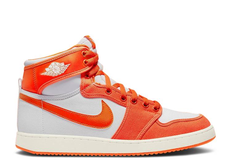 【 AIR JORDAN JORDAN 1 KO HIGH \u0027SYRACUSE\u0027 / WHITE ORANGE BLAZE 】 ナイキ ご機嫌 白いこと 白いこと 橙 オレンジ色 エアジョーダン スニーカー メンズ