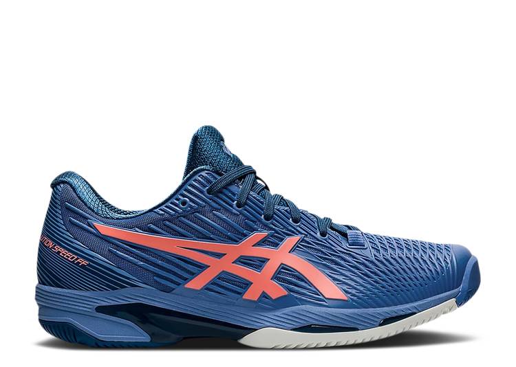 【 ASICS SOLUTION SPEED FF 2 \u0027BLUE HARMONY GUAVA\u0027 / BLUE HARMONY GUAVA 】 迅速さ 青味 青味 スニーカー メンズ アシックス